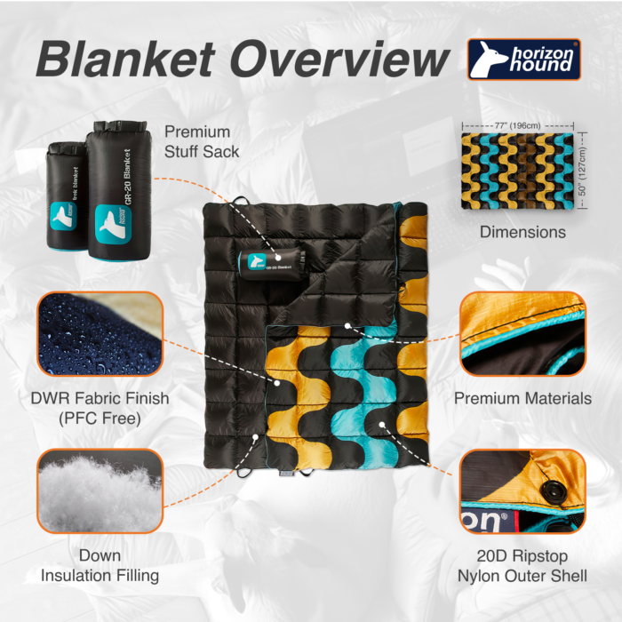 Down Camping Blanket Chicago USA