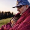 Warm Feather and Down Camping Blanket Mid West USA